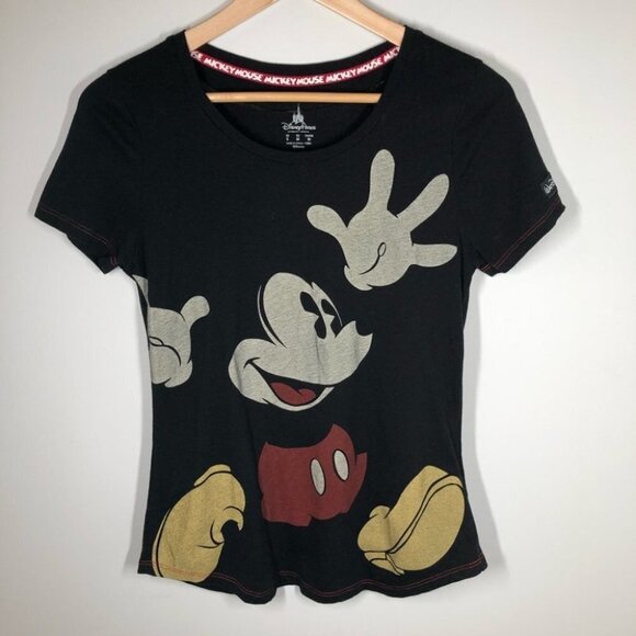 Disney Parks Walt Disney World Black Mickey  T-Shirt Size Small - Picture 2 of 5